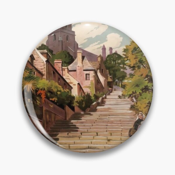 Item preview, Lannion retro poster designed and sold by CorasPosters.