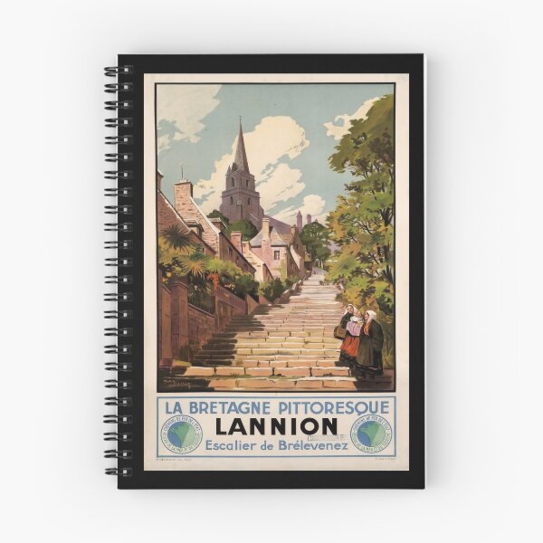 Item preview, Lannion retro poster designed and sold by CorasPosters.