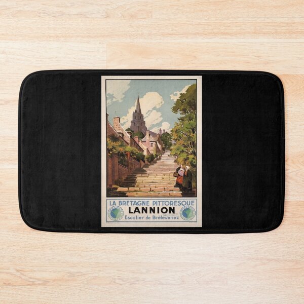 Item preview, Lannion retro poster designed and sold by CorasPosters.
