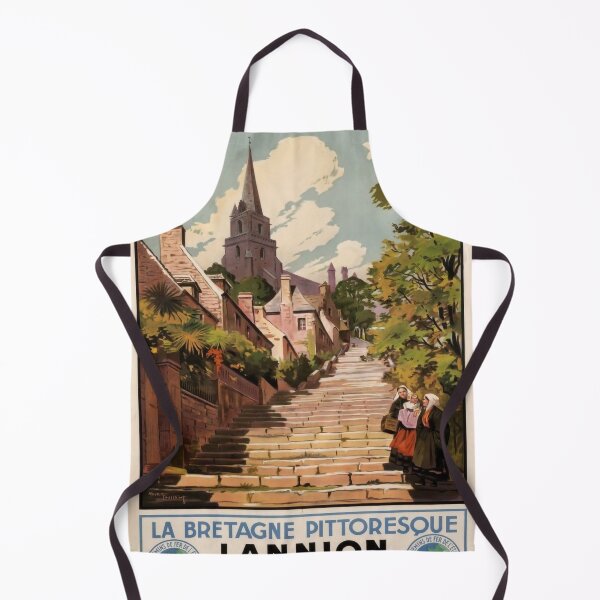 Item preview, Lannion retro poster designed and sold by CorasPosters.