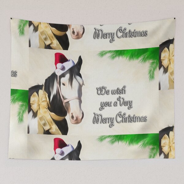 Item preview, Merry Christmas Santa Horse Digital Art Painting 1 designed and sold by WLHmedia.com .