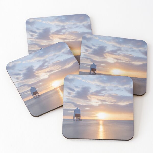 Item preview, Sunset at the Lower Lighthouse at Burnham on Sea designed and sold by Carolyn Eaton.