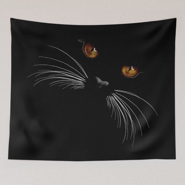 Item preview, Cat Face for Halloween With Bat Eye Shine by Amanda M Lucas designed and sold by Amanda Lucas.