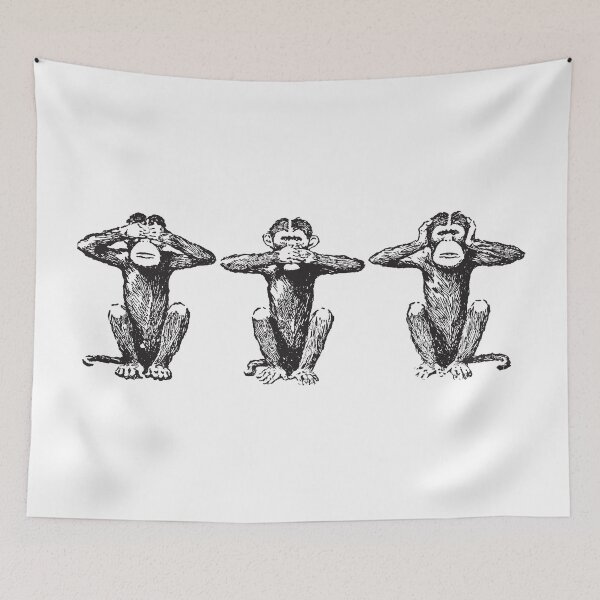 Item preview, Three Wise Monkeys designed and sold by FanekShop.