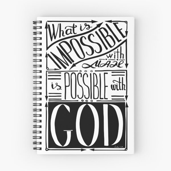 Item preview, Words Is possible with GOD. Inspirational and motivational quote.  designed and sold by Marinakutukova.
