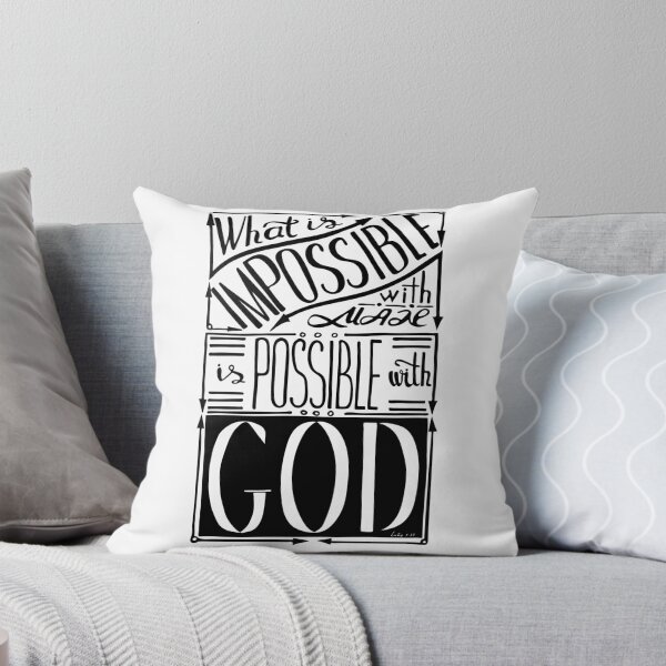 Item preview, Words Is possible with GOD. Inspirational and motivational quote.  designed and sold by Marinakutukova.