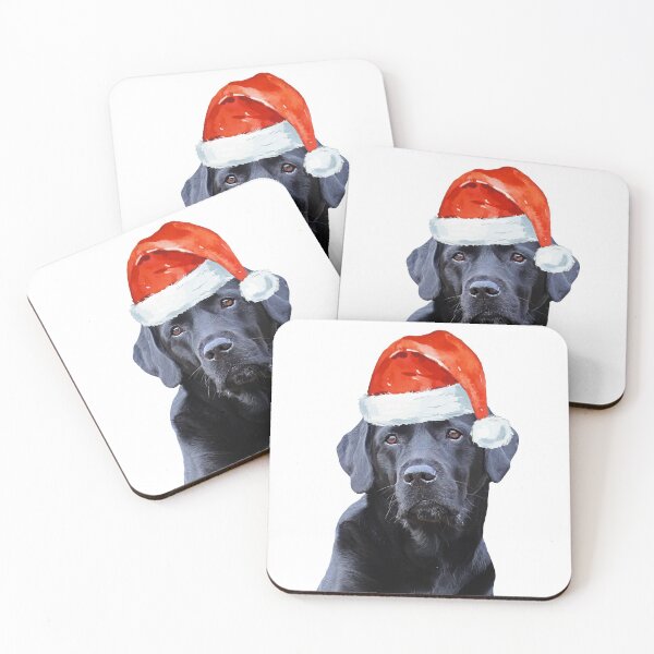 Item preview, Black Labrador Christmas Cute Santa Dog designed and sold by BlackDogArtJudy.