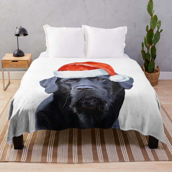 Item preview, Black Labrador Christmas Cute Santa Dog designed and sold by BlackDogArtJudy.