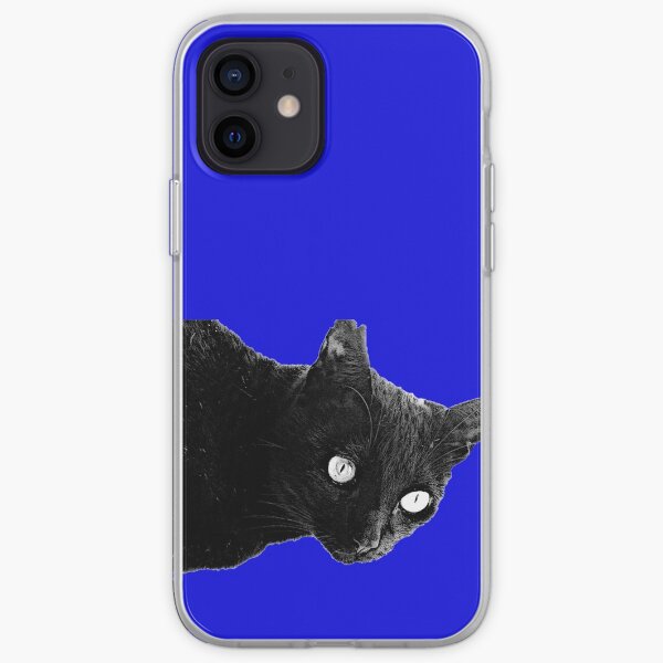 Pearli peaks through the window in midnight blue iPhone Soft Case
