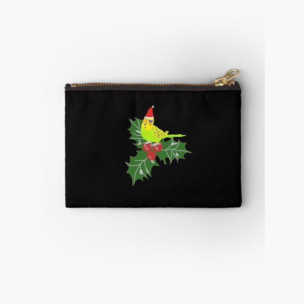 Item preview, Christmas budgie with holly, budgie designed and sold by Bodino.