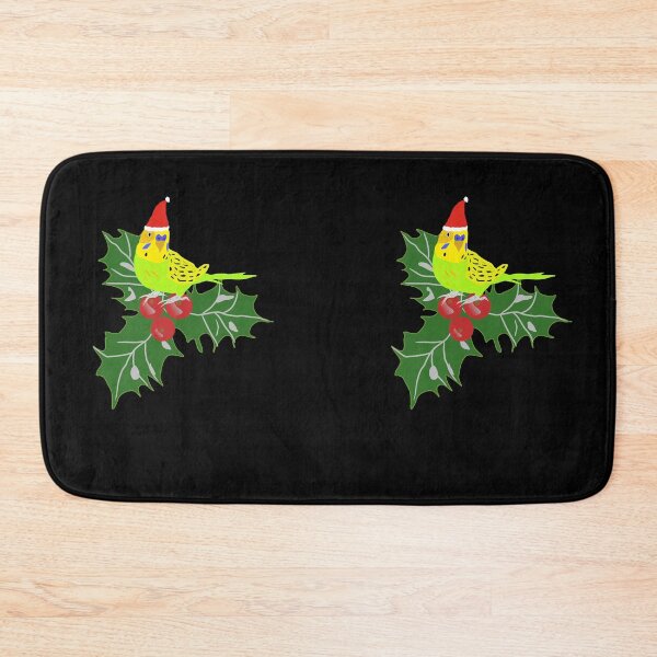 Item preview, Christmas budgie with holly, budgie designed and sold by Bodino.
