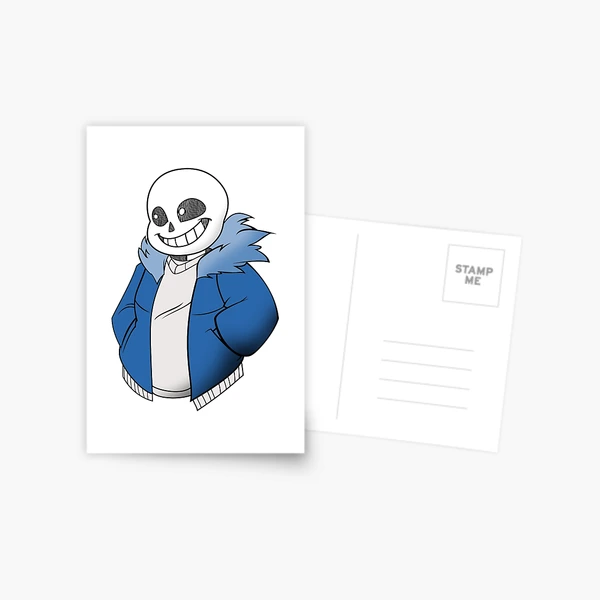 sans undertale game chapter 3 Postcard for Sale by onlydrawning