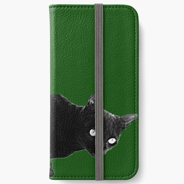 Pearli peaks through the window like the queen of green iPhone Wallet