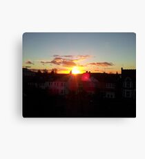 Suburb Sunset Canvas Print