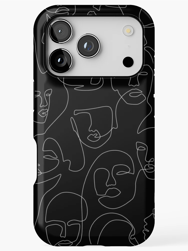 Thumbnail 1 of 4, iPhone Case, Face Lace designed and sold by ExplicitDesign.