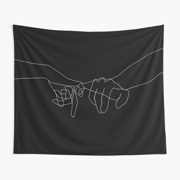 Black Pinky Swear Tapestry