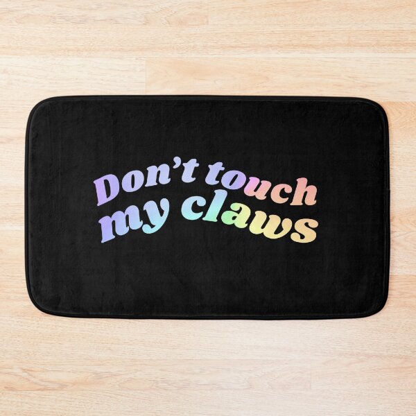 Item preview, Don't touch my claws holographic gradient colours designed and sold by lettersbysid.