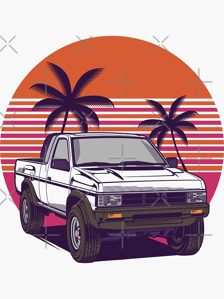 "Nissan D21 Hardbody" Sticker for Sale by hafisdesign Redbubble