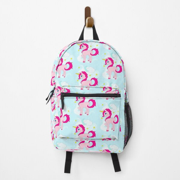 Item preview, Cute pink unicorn, soft blue clouds , yellow stars and the moon,horse to meet you, fantasy, unicorns i love them, unicorns are real , designed and sold by SGS-.