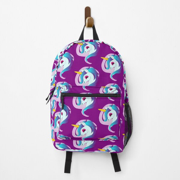 Item preview,  Cute blue unicorn with purple blue hair and hot pink eyes,horse to meet you,  fantasy, unicorns i love them, unicorns are real , designed and sold by SGS-.
