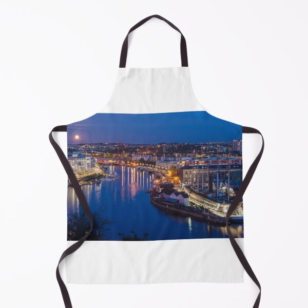 Item preview, Moonrise over Bristol Harbourside designed and sold by Carolyn Eaton.
