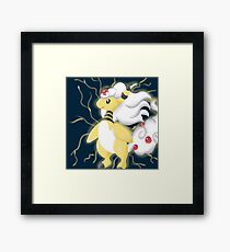 Ampharos Pokemon Mega Form Framed Print