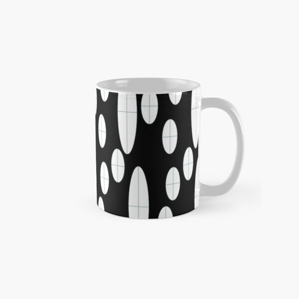 Ovals in Black and White Classic Mug