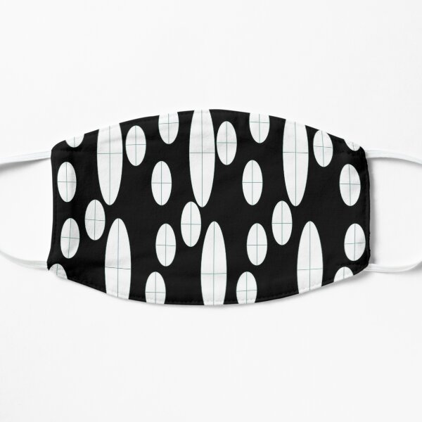 Ovals in Black and White Flat Mask