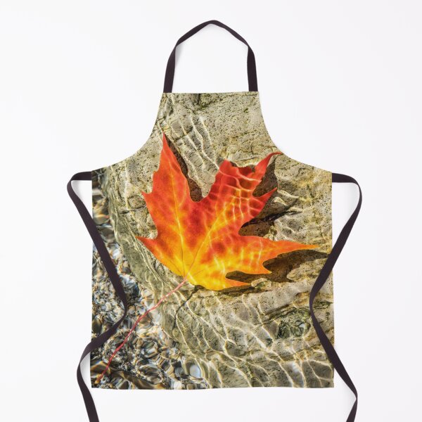 Item preview, Playful Patterns - Maple Leaf in Bold Yellow Orange and Red Floating Underwater designed and sold by Georgia Mizuleva.