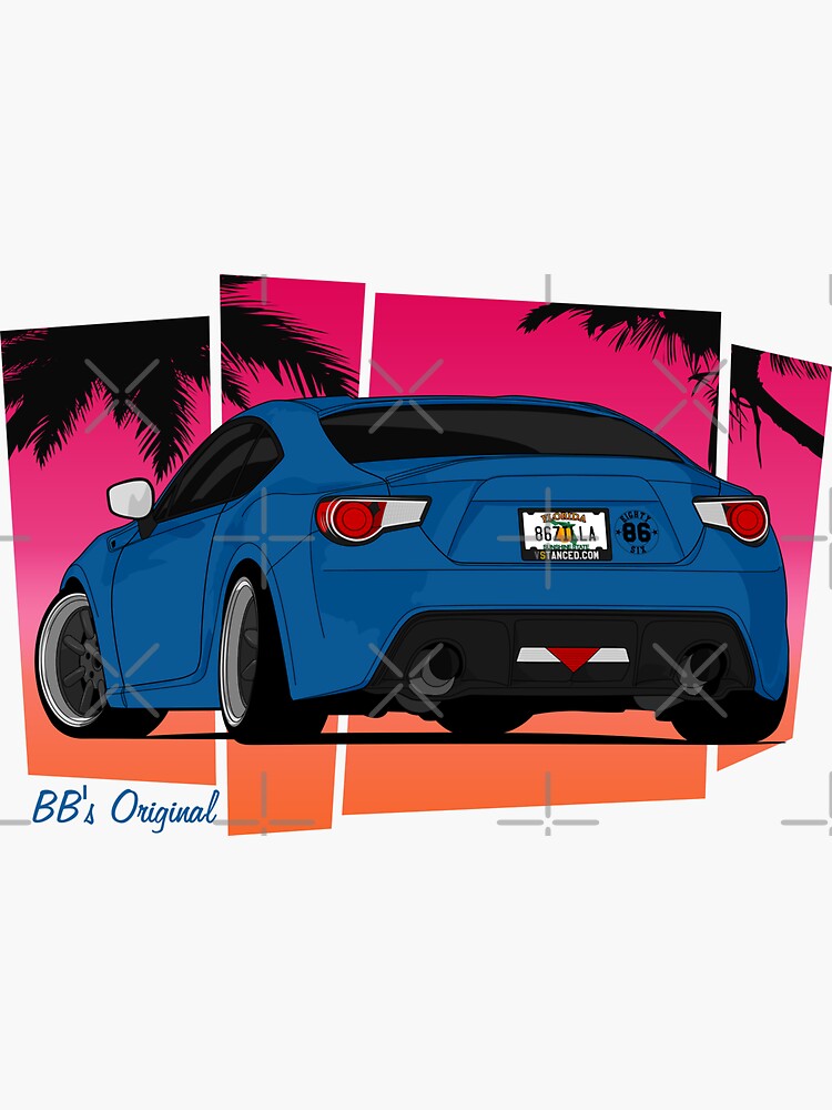 86ZILLA - Blue - Sticker by BBsOriginal