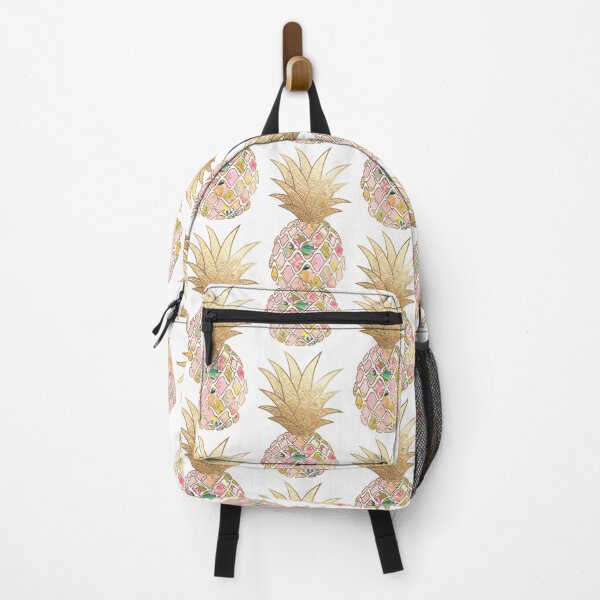 Item preview, Aloha Pineapples, Pink+Faux Gold Trim designed and sold by PixDezines.