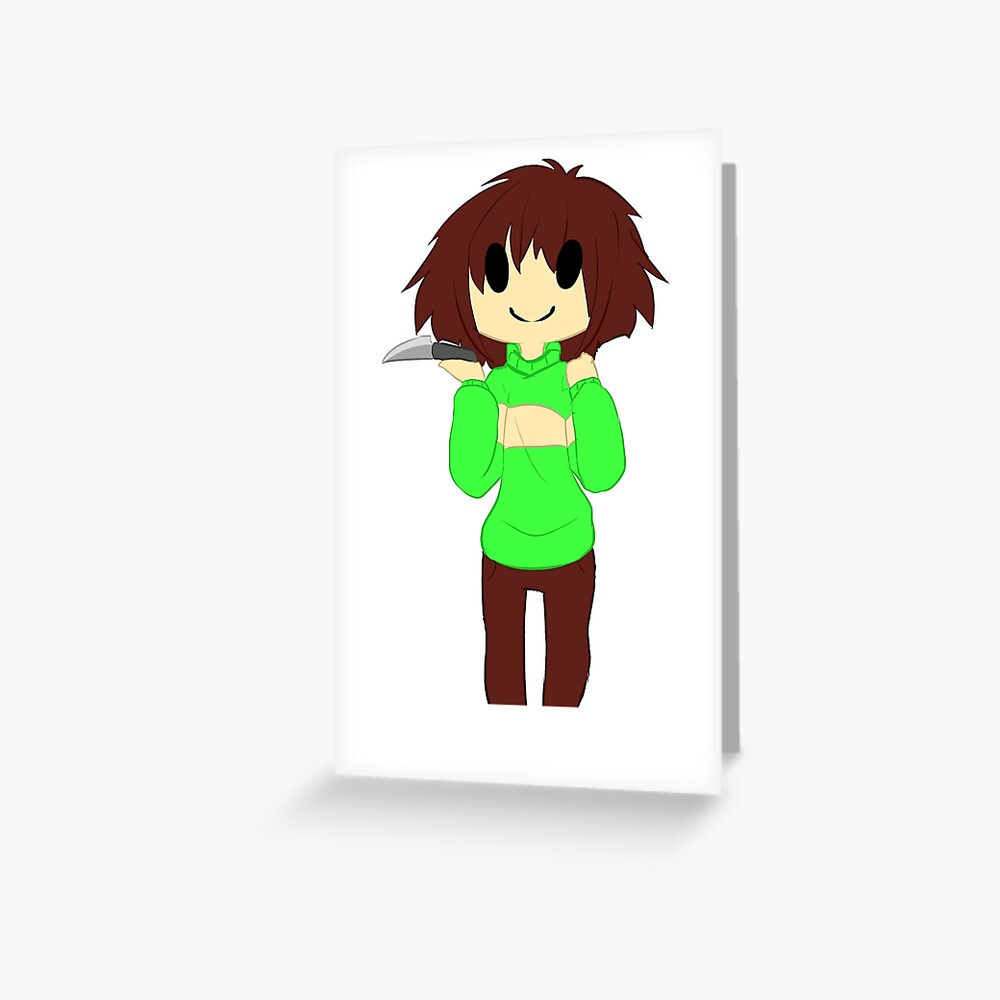 Chara, Undertale Greeting Card for Sale by probably-wicked