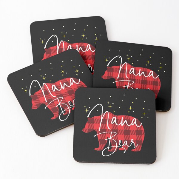 Item preview, Nana Bear Christmas Pajama Red Plaid Buffalo Matching design designed and sold by Grabitees.