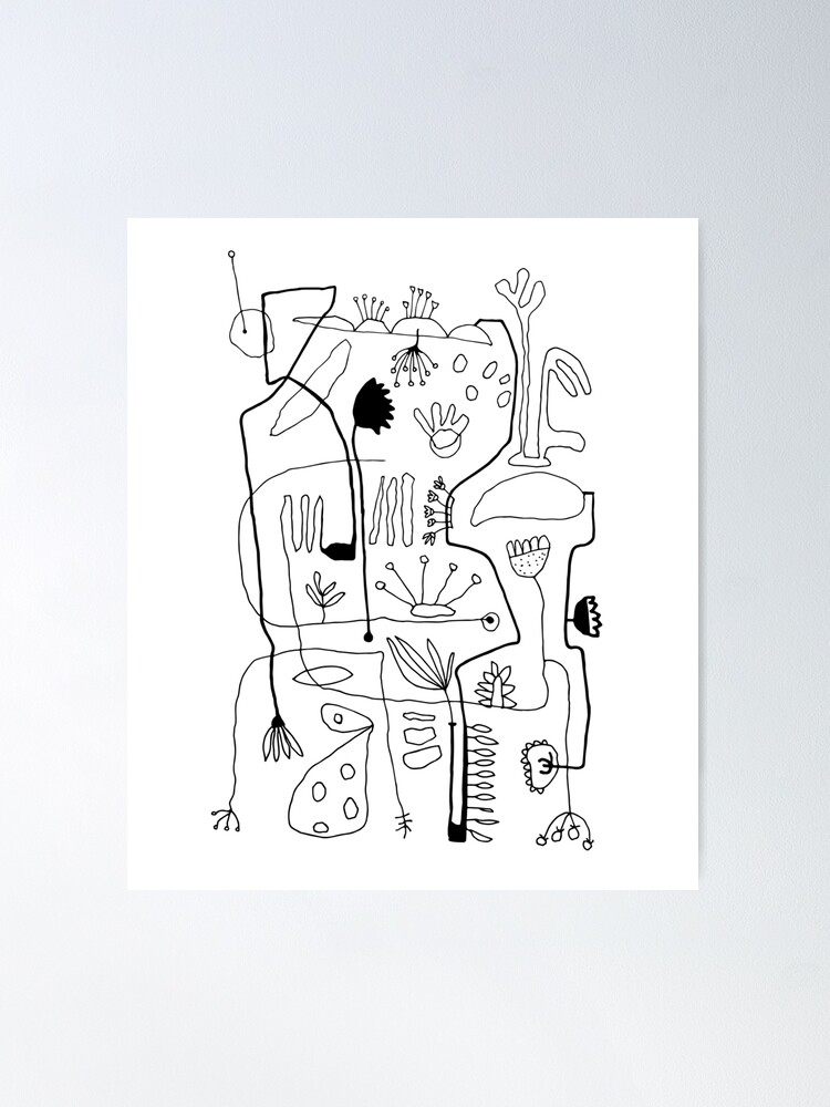 Abstract Art Minimalism Drawing Philosophy Wisdom Poster for Sale by  uzgintseva