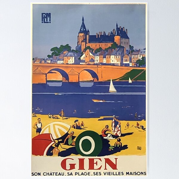 Aperçu de l'œuvre Gien poster retro créée et vendue par CorasPosters.