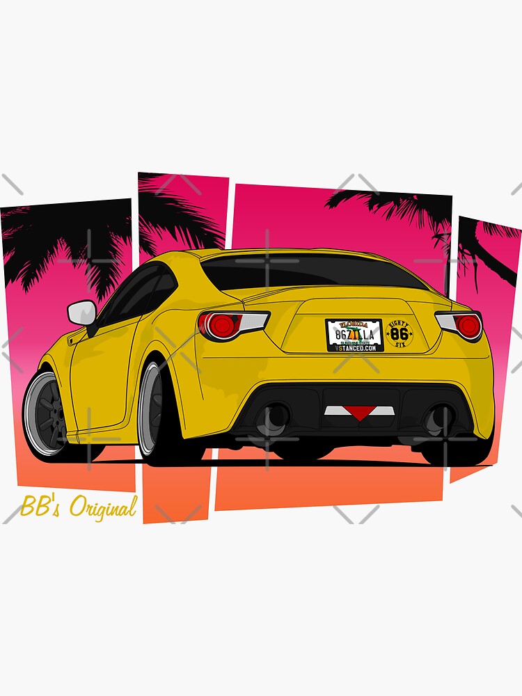 86ZILLA - Yellow - Sticker by BBsOriginal