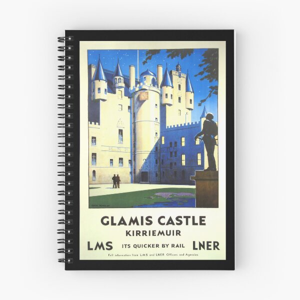 Item preview, Glamis Castle retro poster designed and sold by CorasPosters.