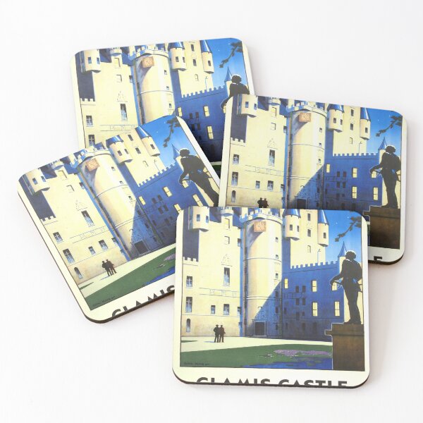 Item preview, Glamis Castle retro poster designed and sold by CorasPosters.