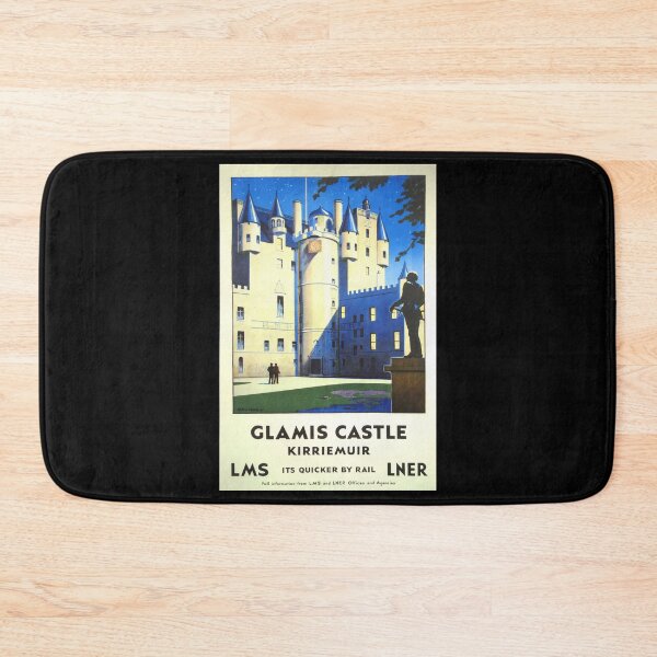Item preview, Glamis Castle retro poster designed and sold by CorasPosters.