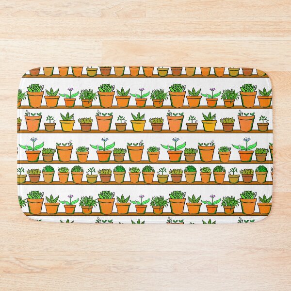 Item preview, Gardeners Shelves - Green House Pot Plants - White Background designed and sold by complicolor.