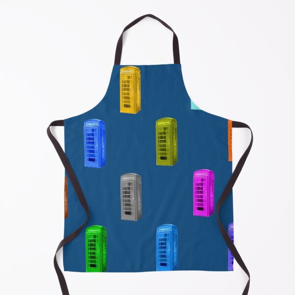 Item preview, Phone booth on snorkel blue background designed and sold by AHELENE.