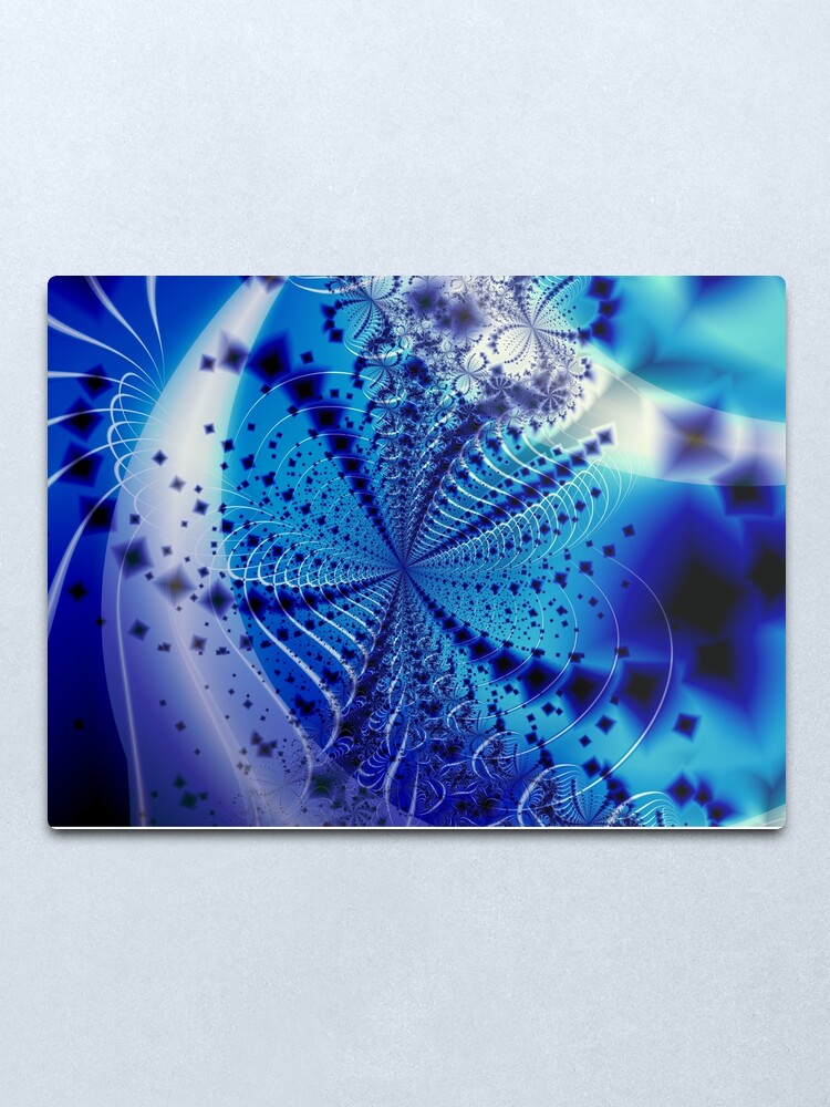 Alternate view of Whirlpool Blue Art Metal Print