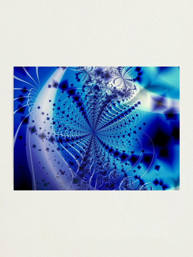 Alternate view of Whirlpool Blue Art Photographic Print