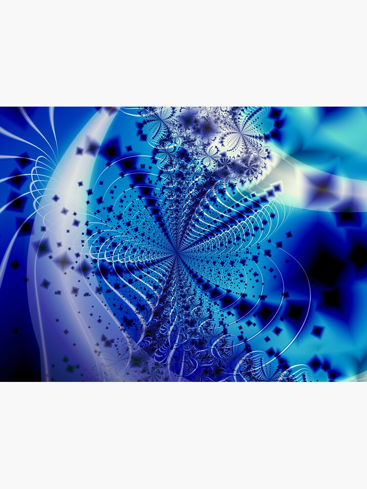 Thumbnail 3 of 3, Sticker, Whirlpool Blue Art designed and sold by Garret Bohl.