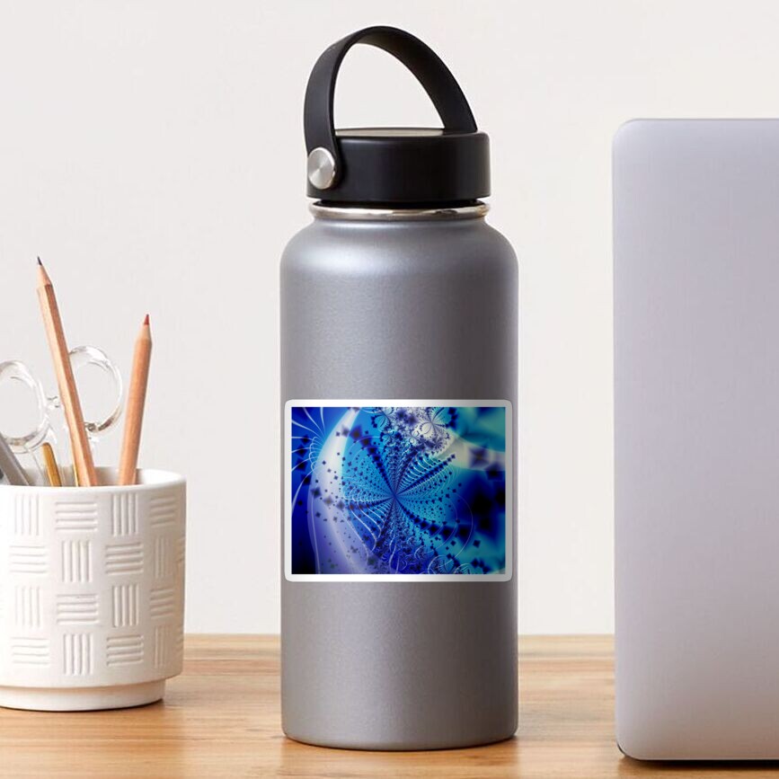 Whirlpool Blue Art Sticker