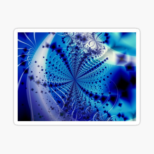 Whirlpool Blue Art Sticker