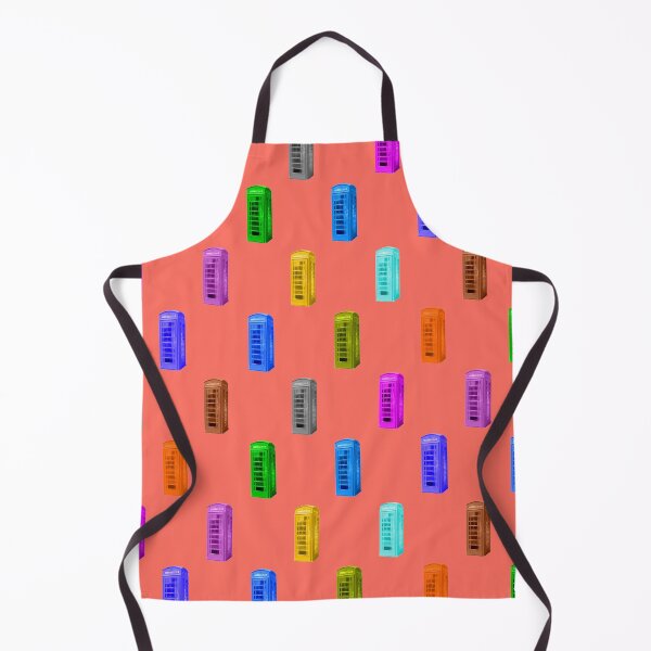 Item preview, Phone booth on living coral background designed and sold by AHELENE.