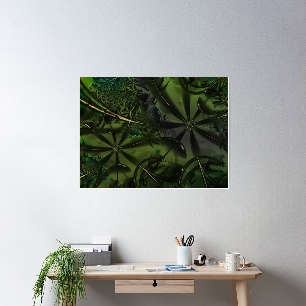 Green Forest Art Poster