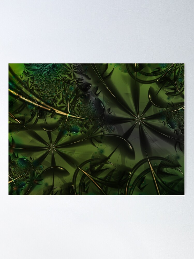 Alternate view of Green Forest Art Poster
