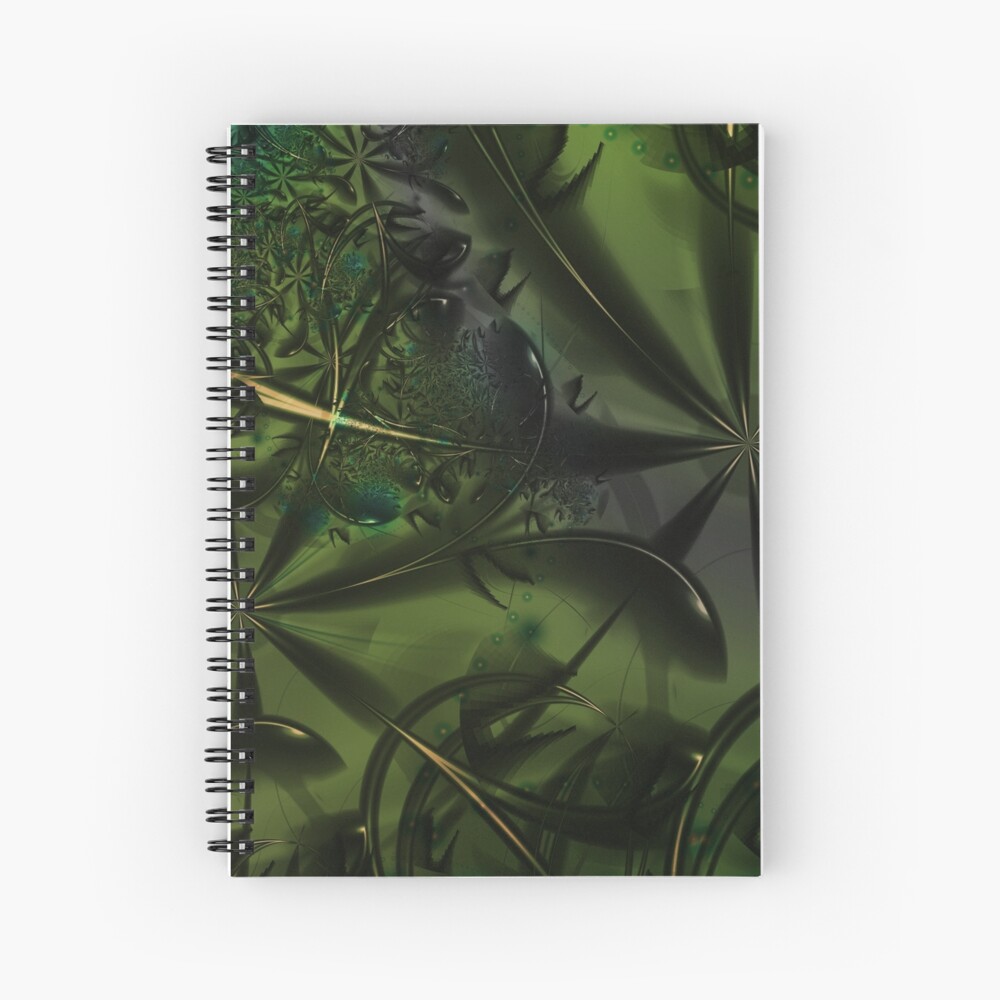 Green Forest Art Spiral Notebook